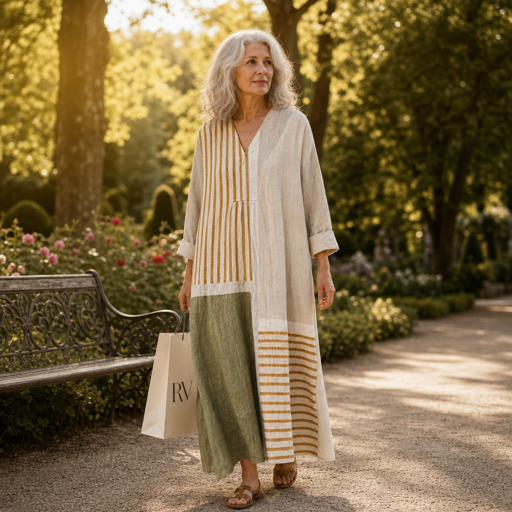 Henriette - Flattering Printed Summer Dress