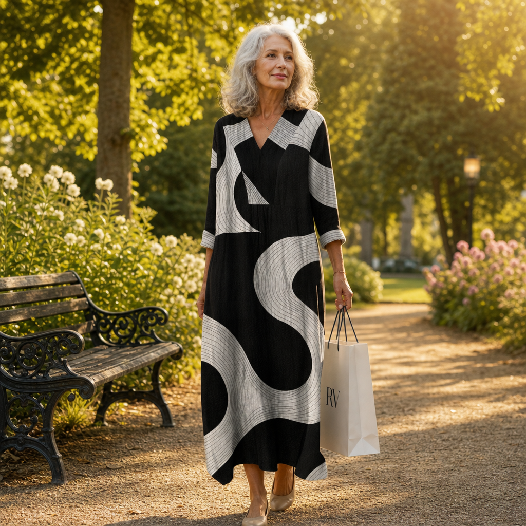 Ophelie - Flattering Printed Summer Dress