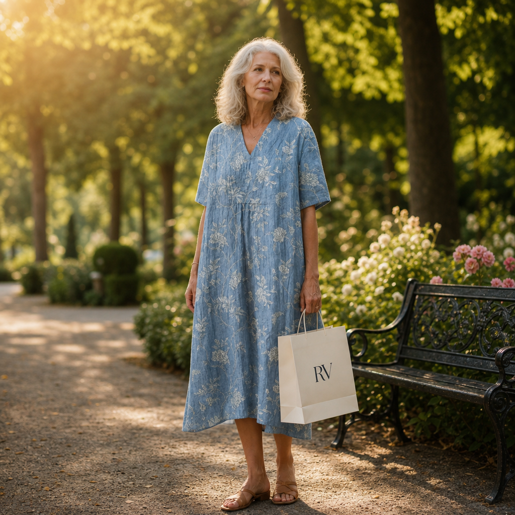 Genevieve - Flattering Printed Summer Dress