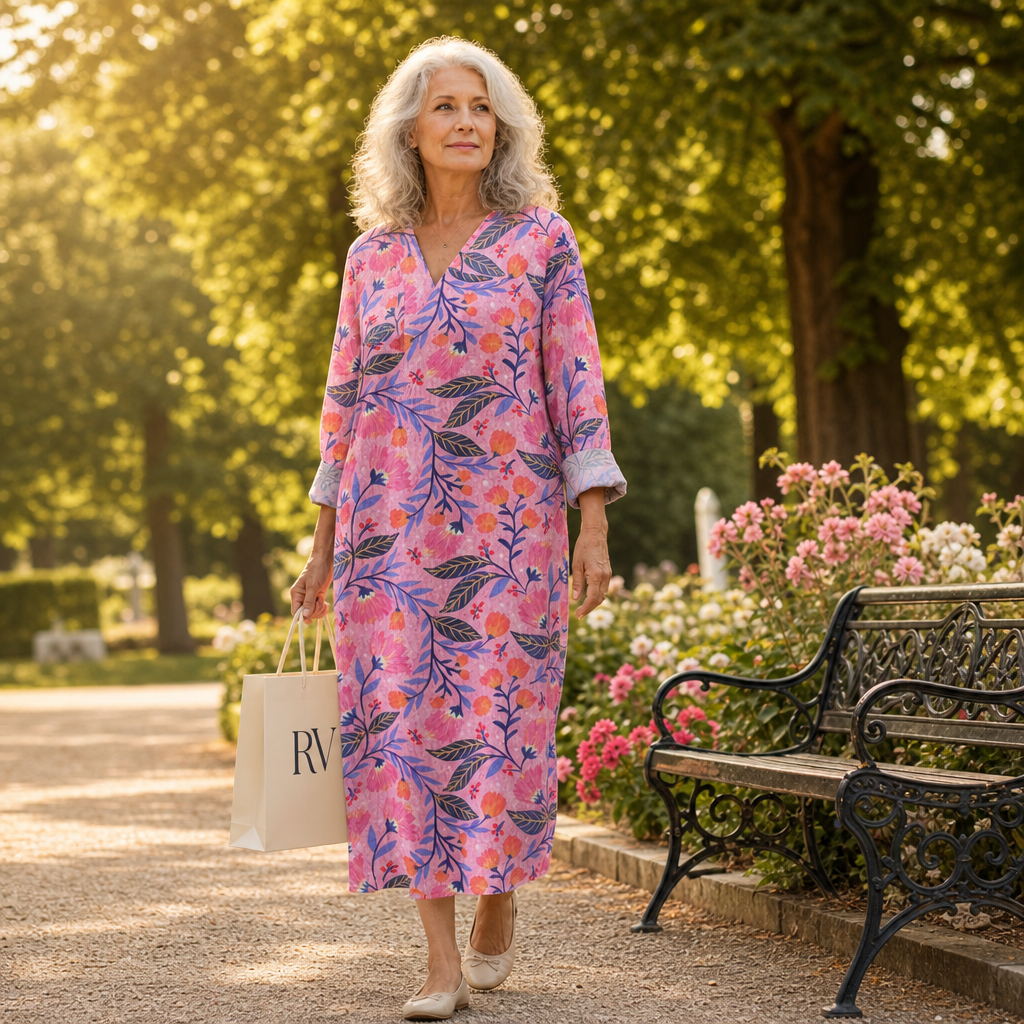 Clemence - Flattering Printed Summer Dress