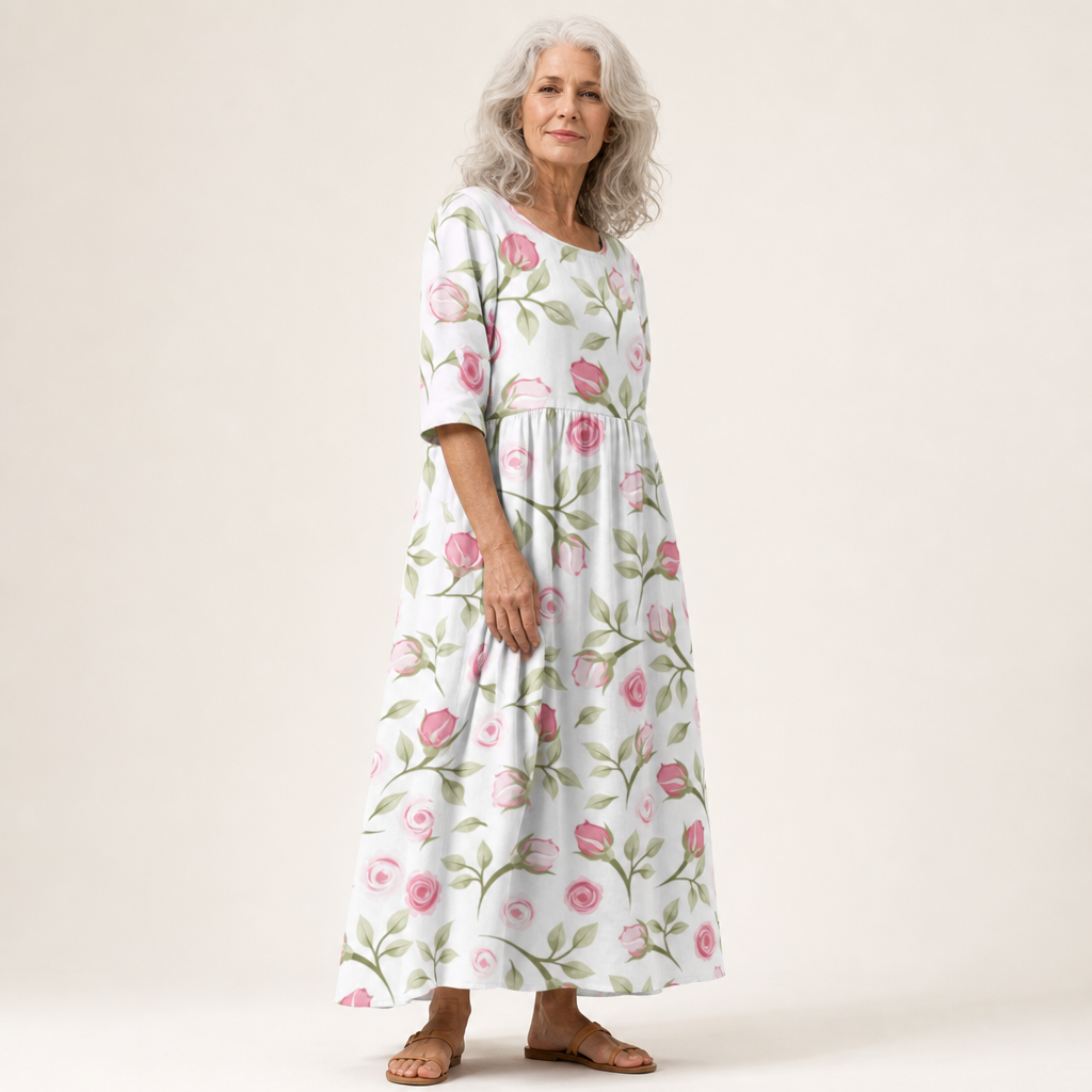 Thais - Chic and Comfortable Flowy Maxi Dress