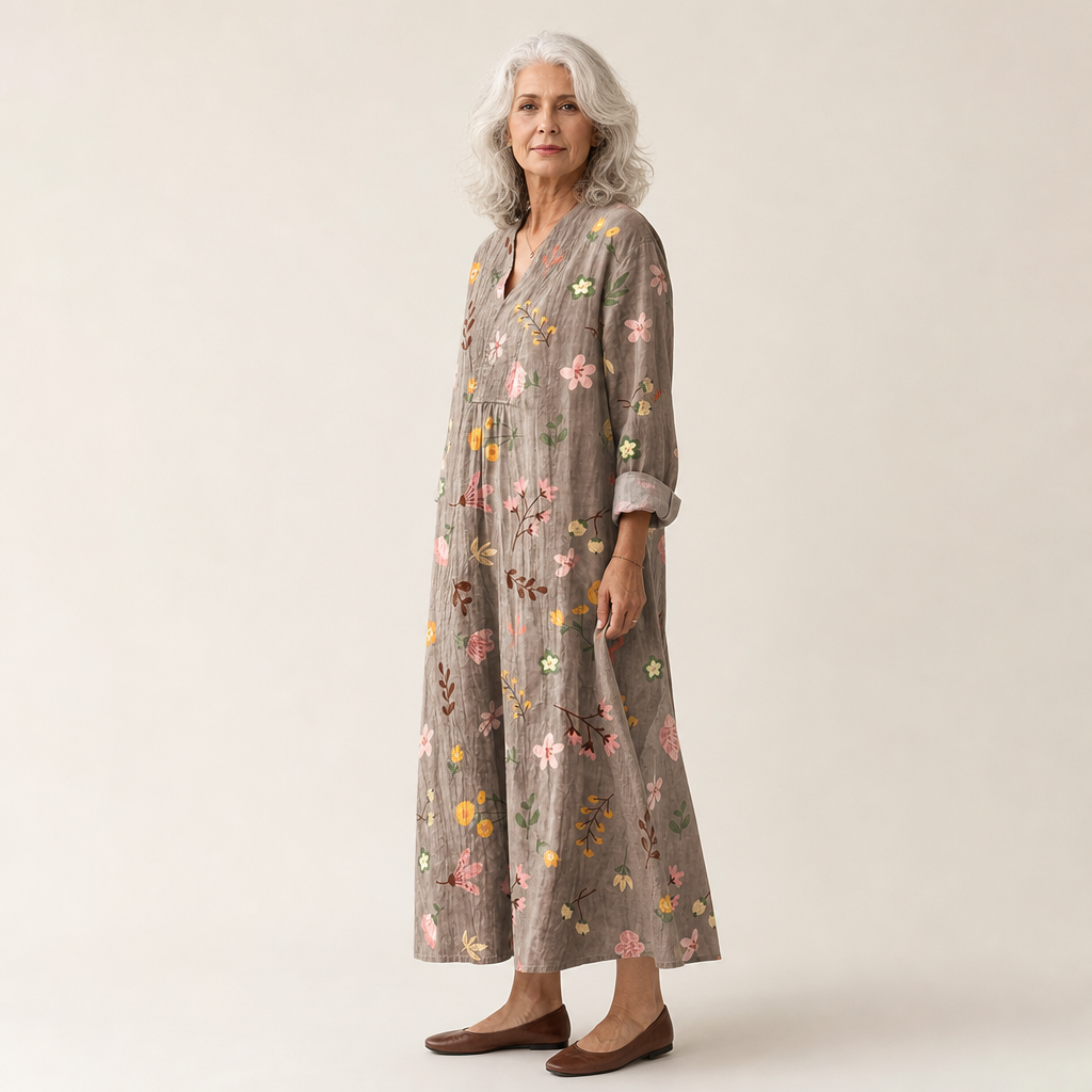 Maelys - Flattering Printed Summer Dress