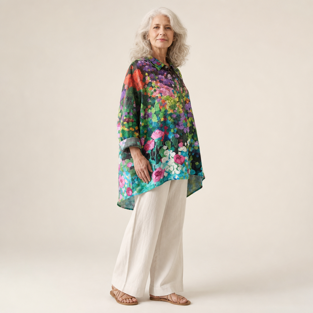 Therese - Classic Floral Blouse
