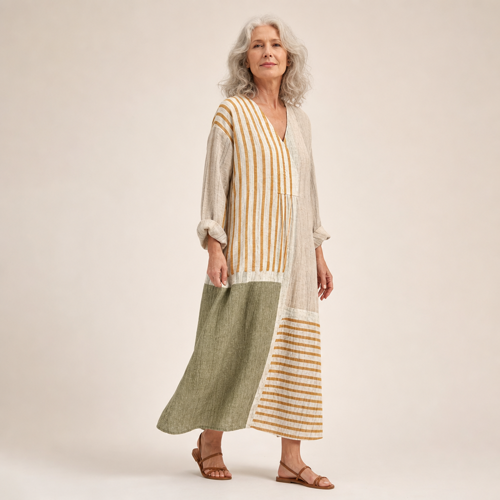 Henriette - Flattering Printed Summer Dress