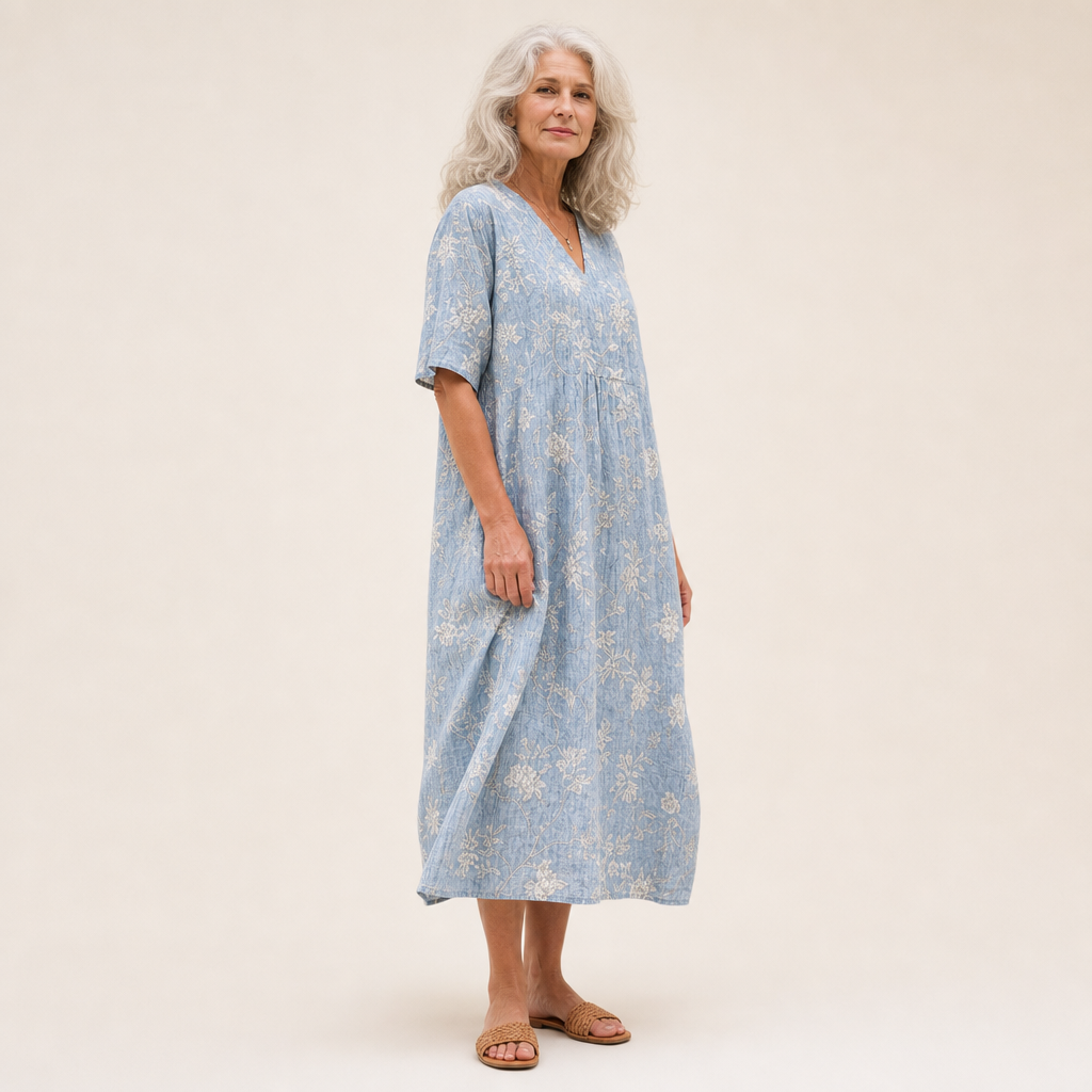Line - Flattering Printed Summer Dress