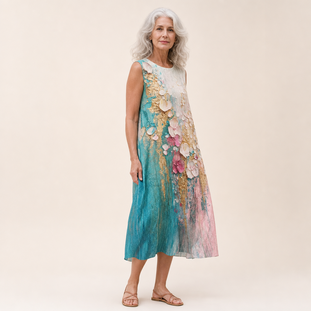 Floriane - Comfortable Sleeveless Summer Dress