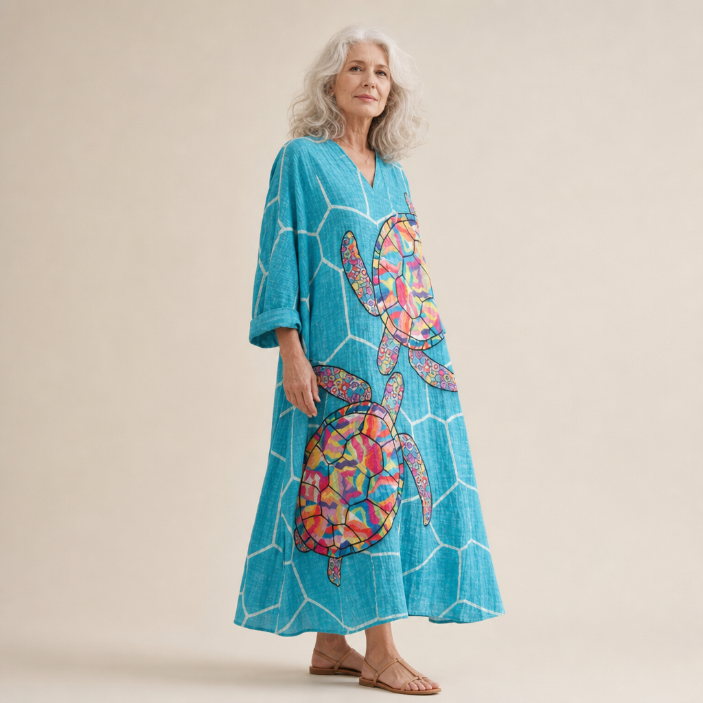 Eloise - Flattering Printed Summer Dress
