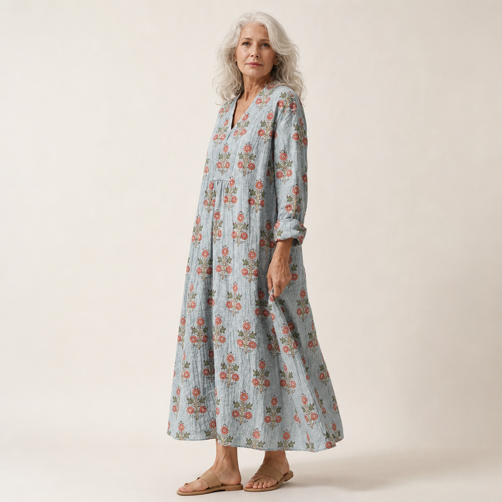 Chloe - Flattering Printed Summer Dress