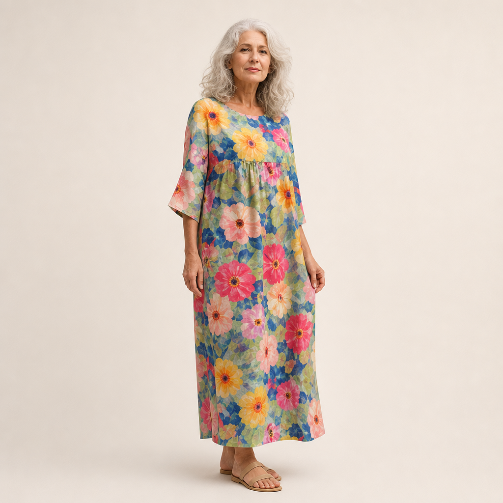 Solene - Elegant & Comfortable Fluid Maxi Dress