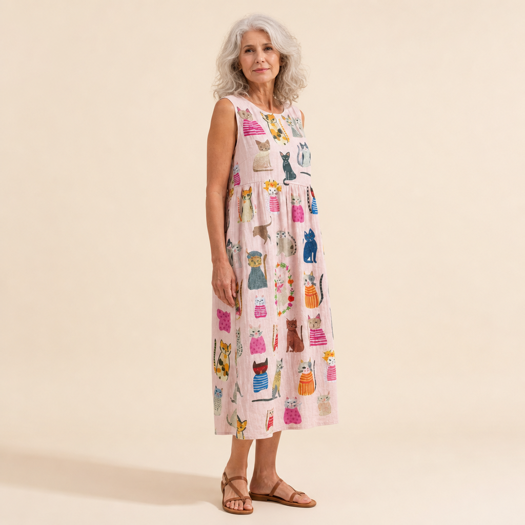 Oceane - Comfortable Sleeveless Summer Dress