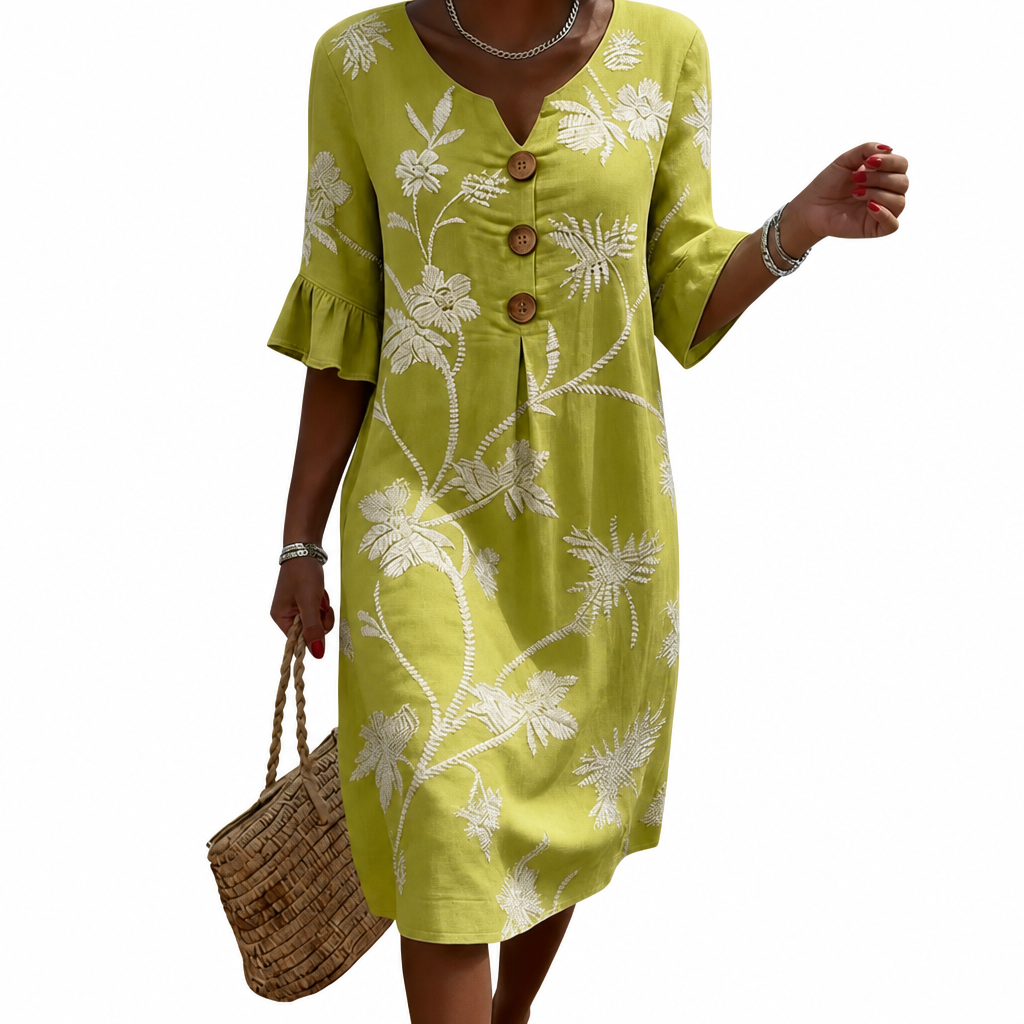Lucie casual floral pattern dress