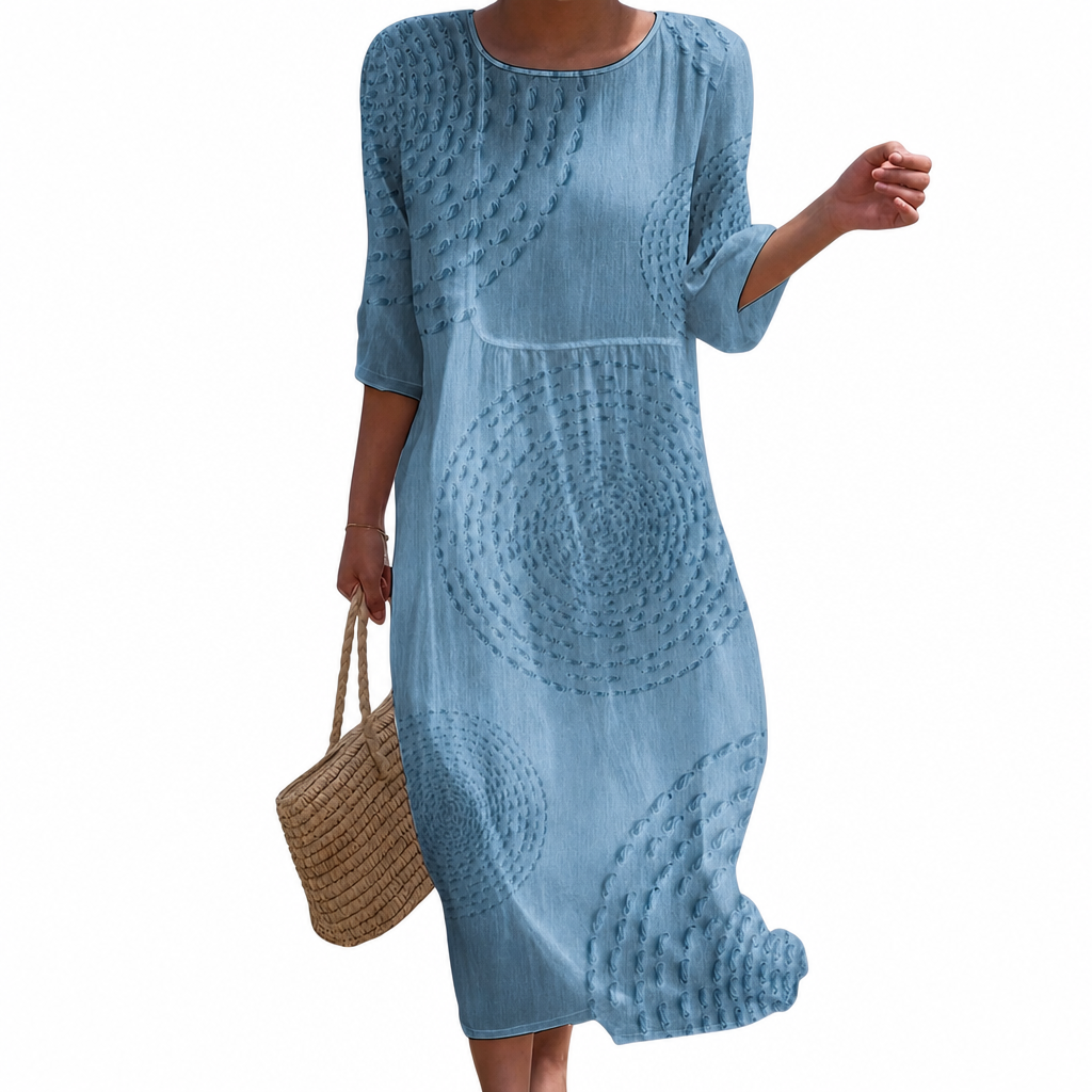 Camille casual embroidered summer dress