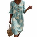 Aurelie casual floral pattern dress