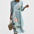 Leonie casual floral pattern dress