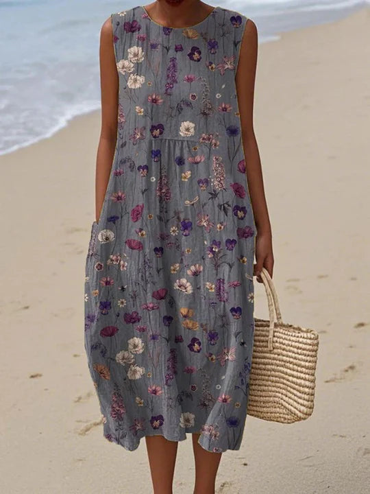 Flower Midi Dress