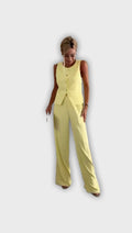 Hailiegh sophisticated button-front two-piece set