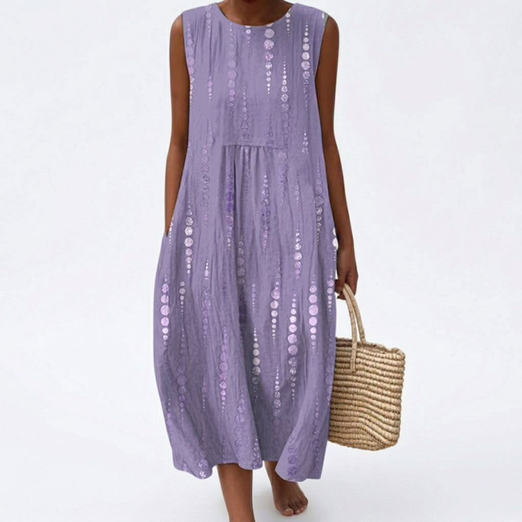 Axel sleeveless printed summer dress