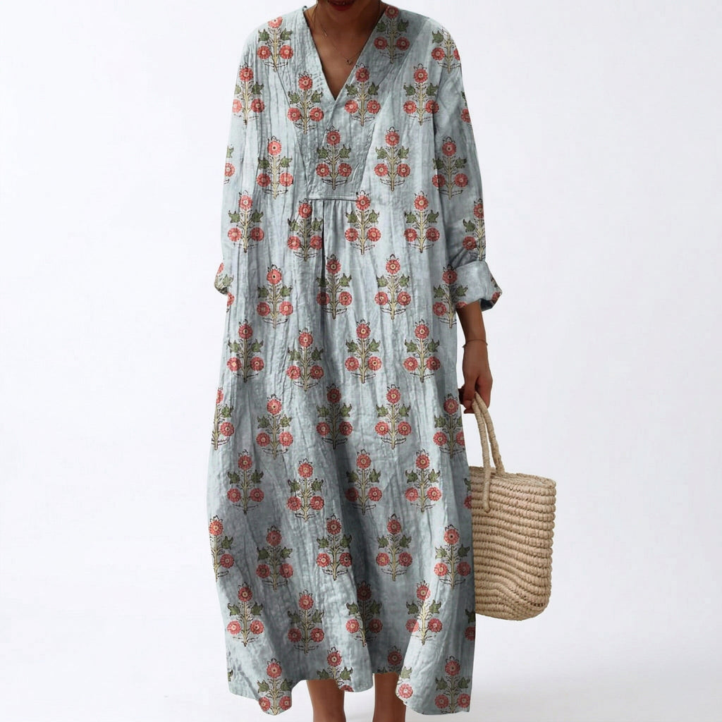 Chloe printed flattering summer dress
