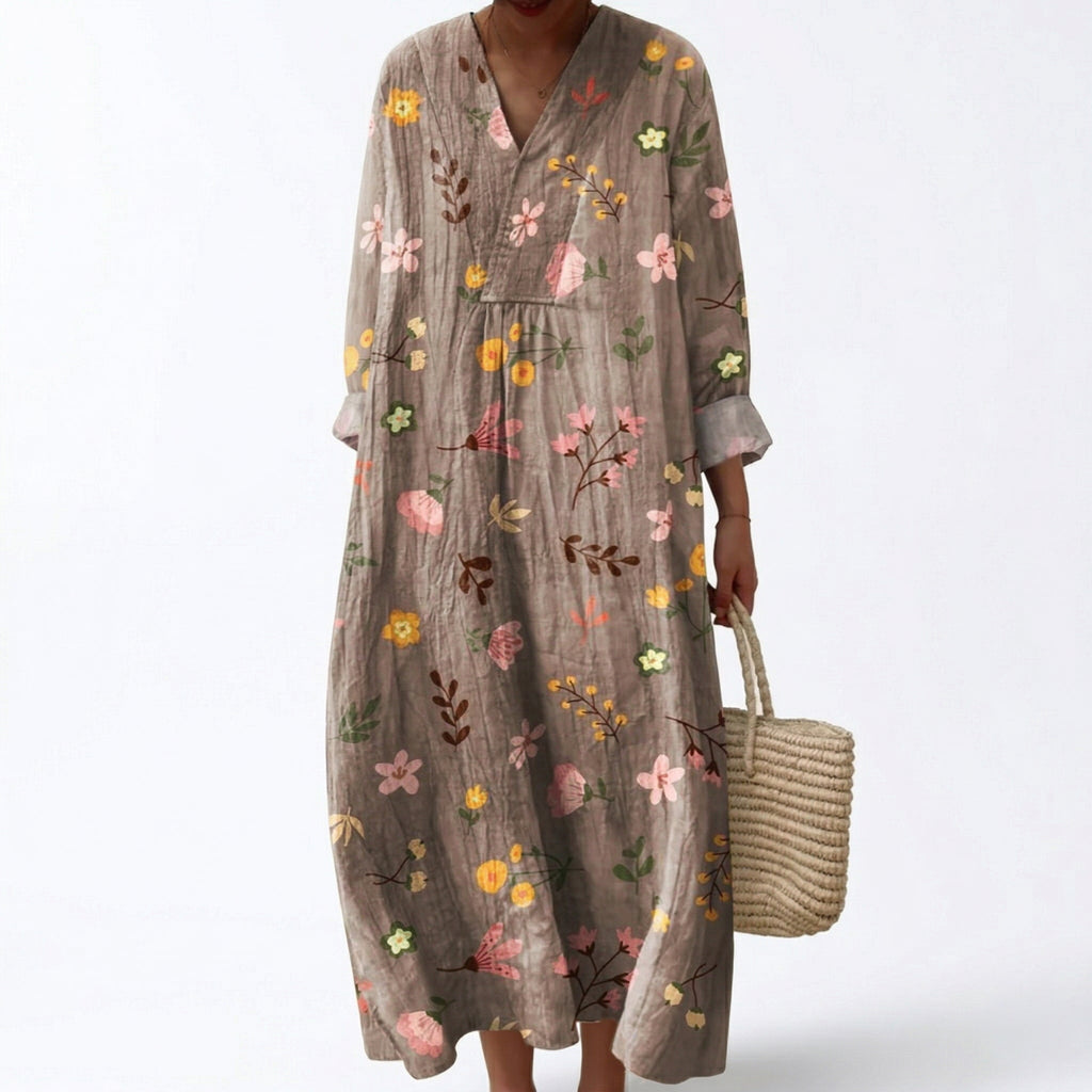 Maelys printed flattering summer dress