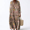 Maelys printed flattering summer dress