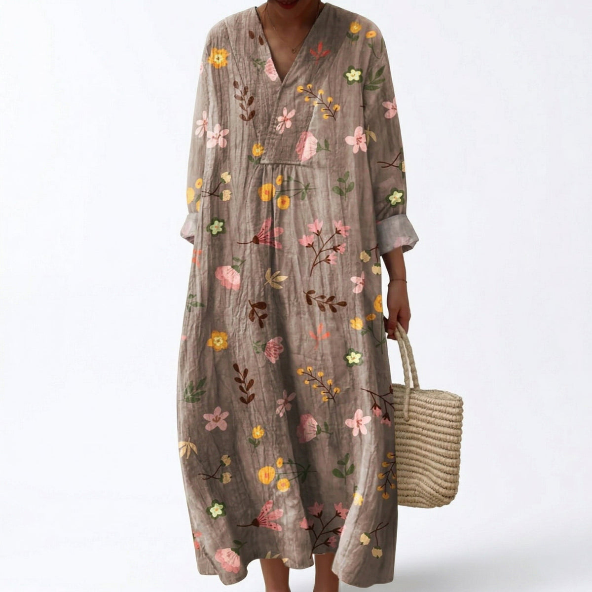 Maelys printed flattering summer dress