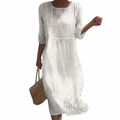 Anais casual embroidered summer dress