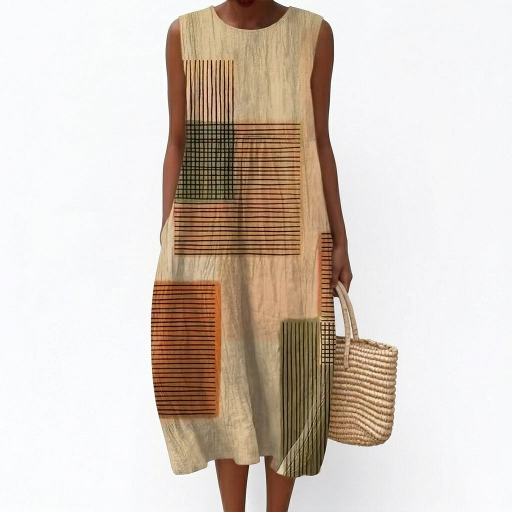 Lorys sleeveless printed summer dress