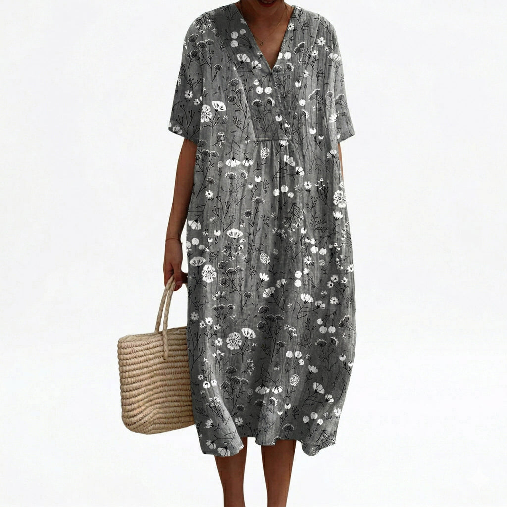Noa printed short sleeve summer dress