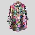 Claire elegant summer blouse with floral print