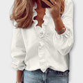 Juliette tiered ruffle summer blouse in a soft airy drape