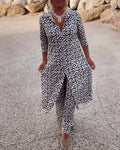 Sara - Button-Down Two-Piece Set