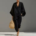 Marina - Casual V-Neck Two-Piece Set
