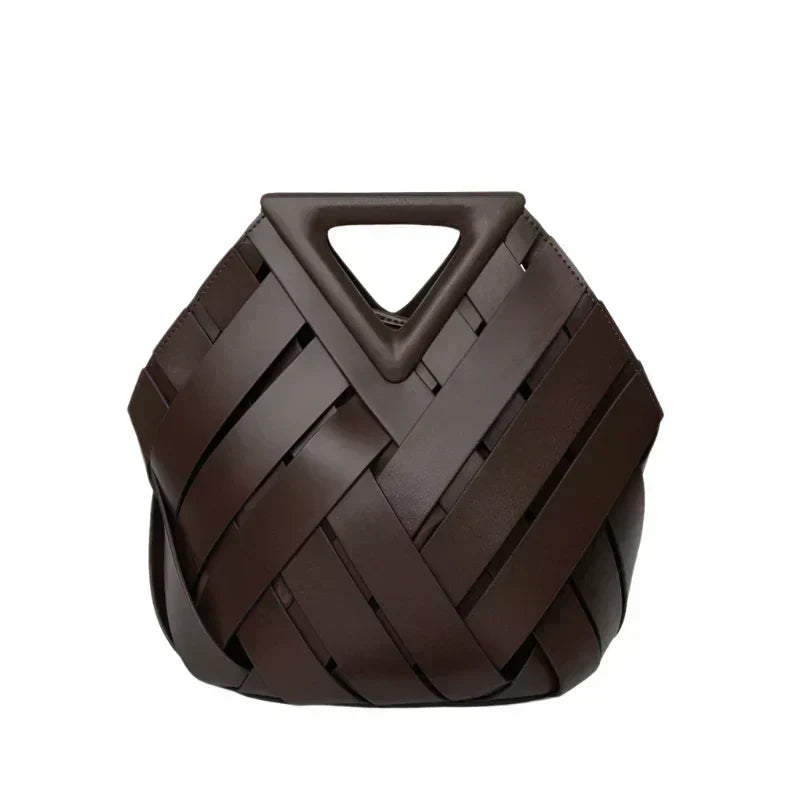 Nina handmade leather tote bag