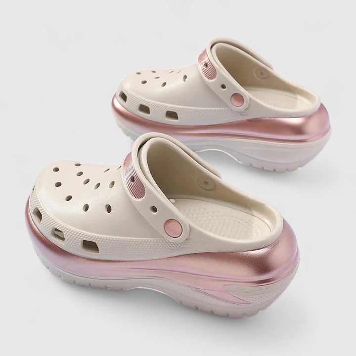 Bellisse grid cushioned non-slip platform support sandals