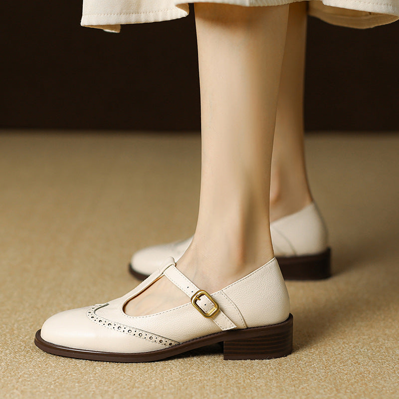 Claire - Orthopedic Low-Block T-Bar Mary Janes