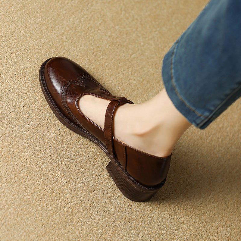 Claire - Orthopedic Low-Block T-Bar Mary Janes
