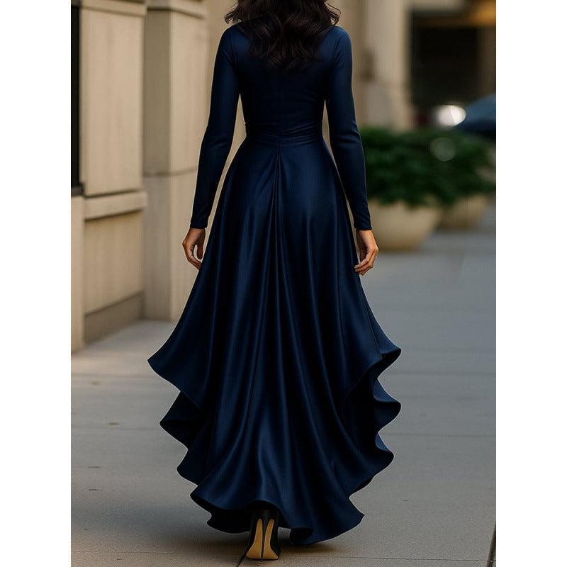 Constance | Wrap Ruffle Maxi Dress