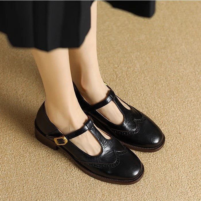 Claire - Orthopedic Low-Block T-Bar Mary Janes