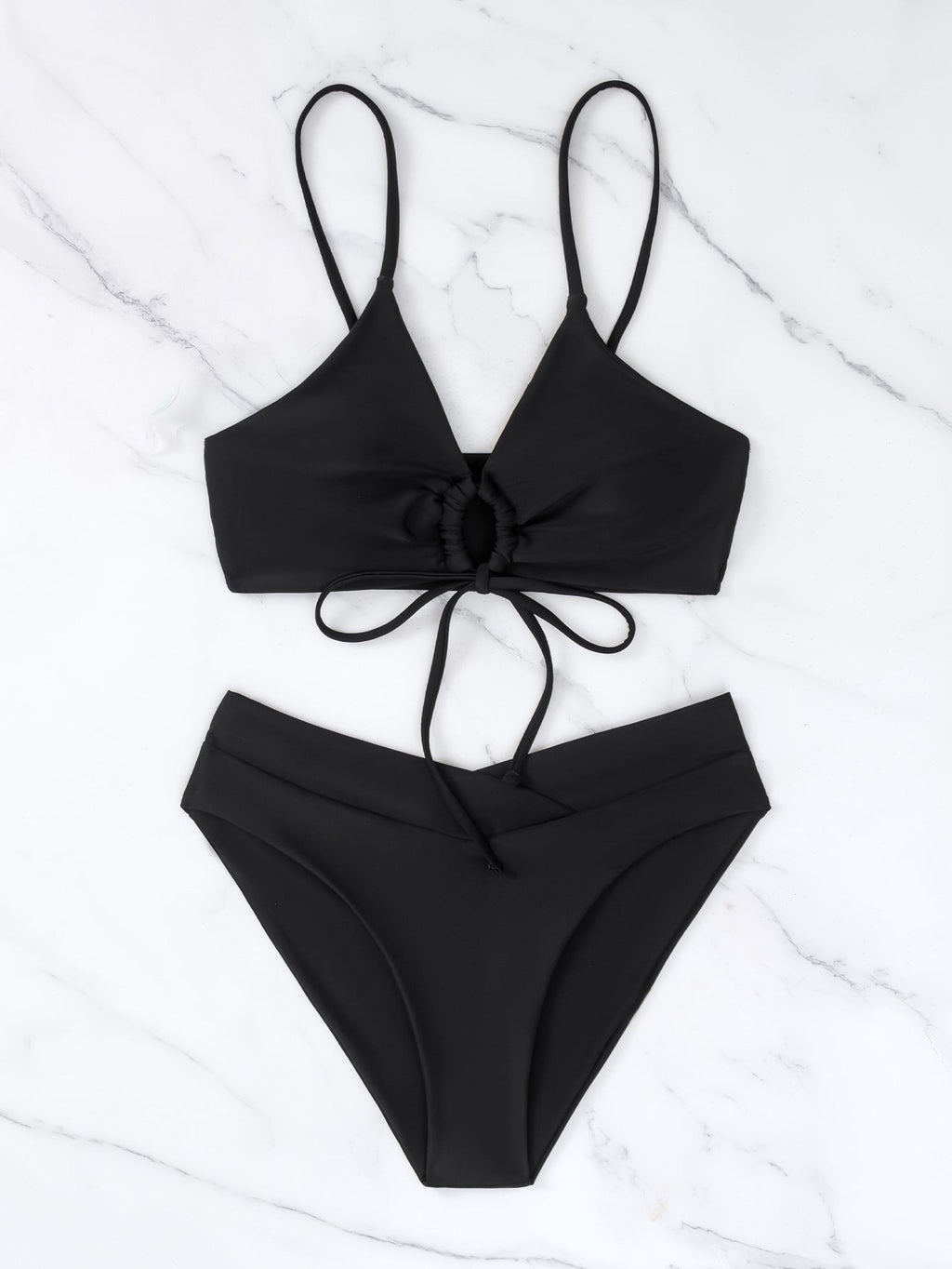 Clotilde - Front Tie Two-Piece Bikini Set