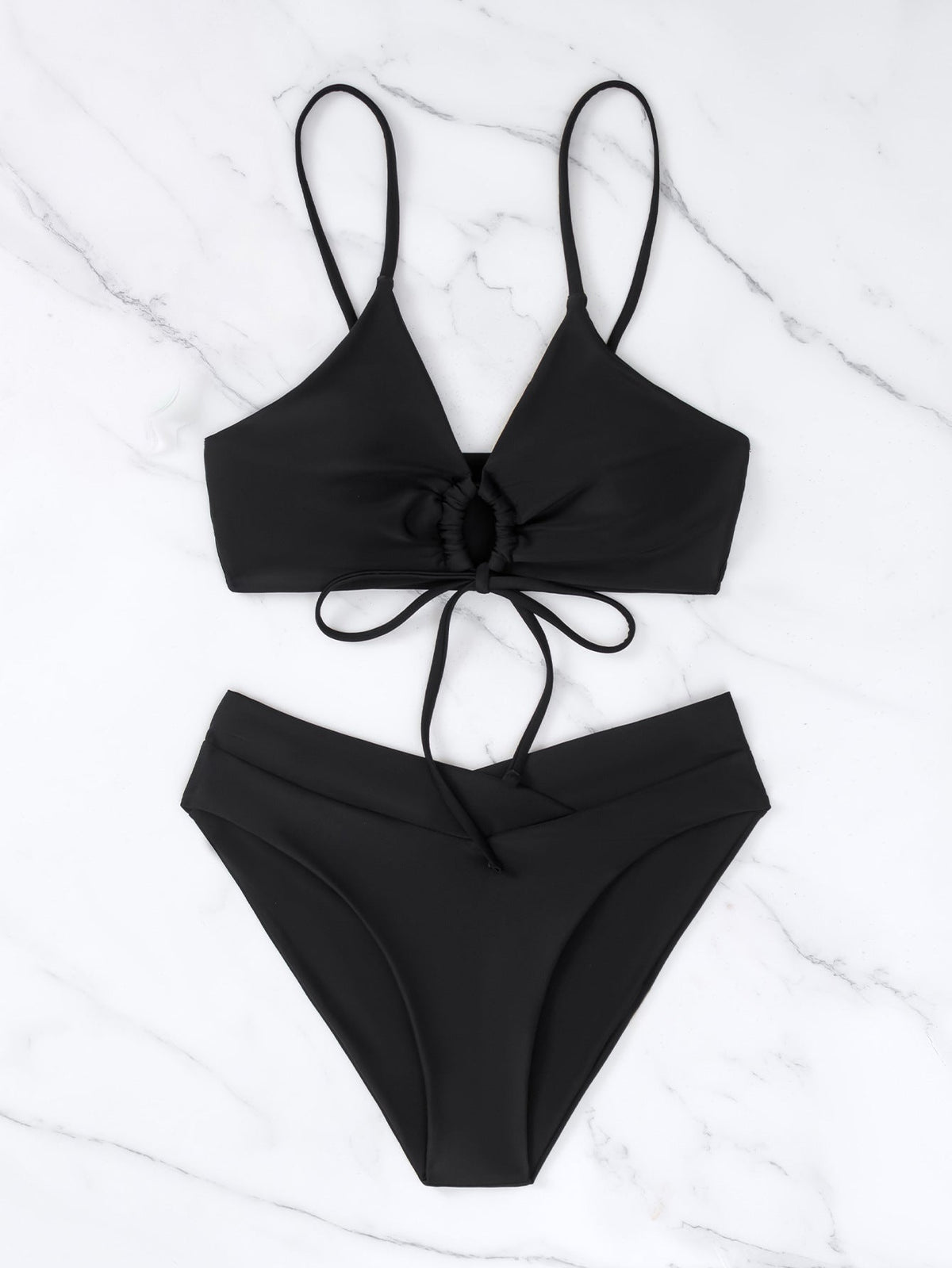 Clotilde - Front Tie Two-Piece Bikini Set