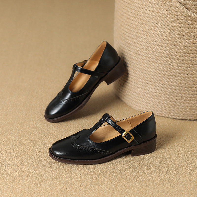 Claire - Orthopedic Low-Block T-Bar Mary Janes