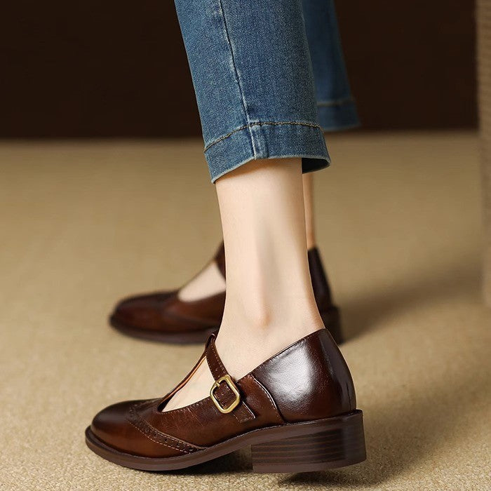 Manon - Orthopedic Cushioned T-Bar Mary Janes