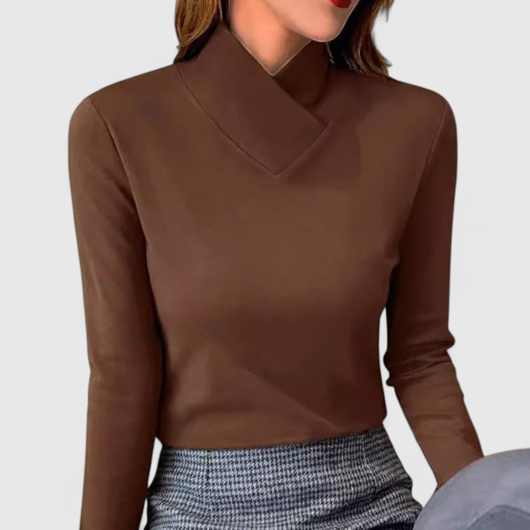 Clemence - Elegant Turtleneck Top