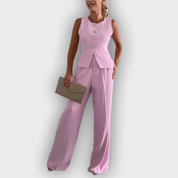 Hailiegh - Sophisticated Button-Front Set