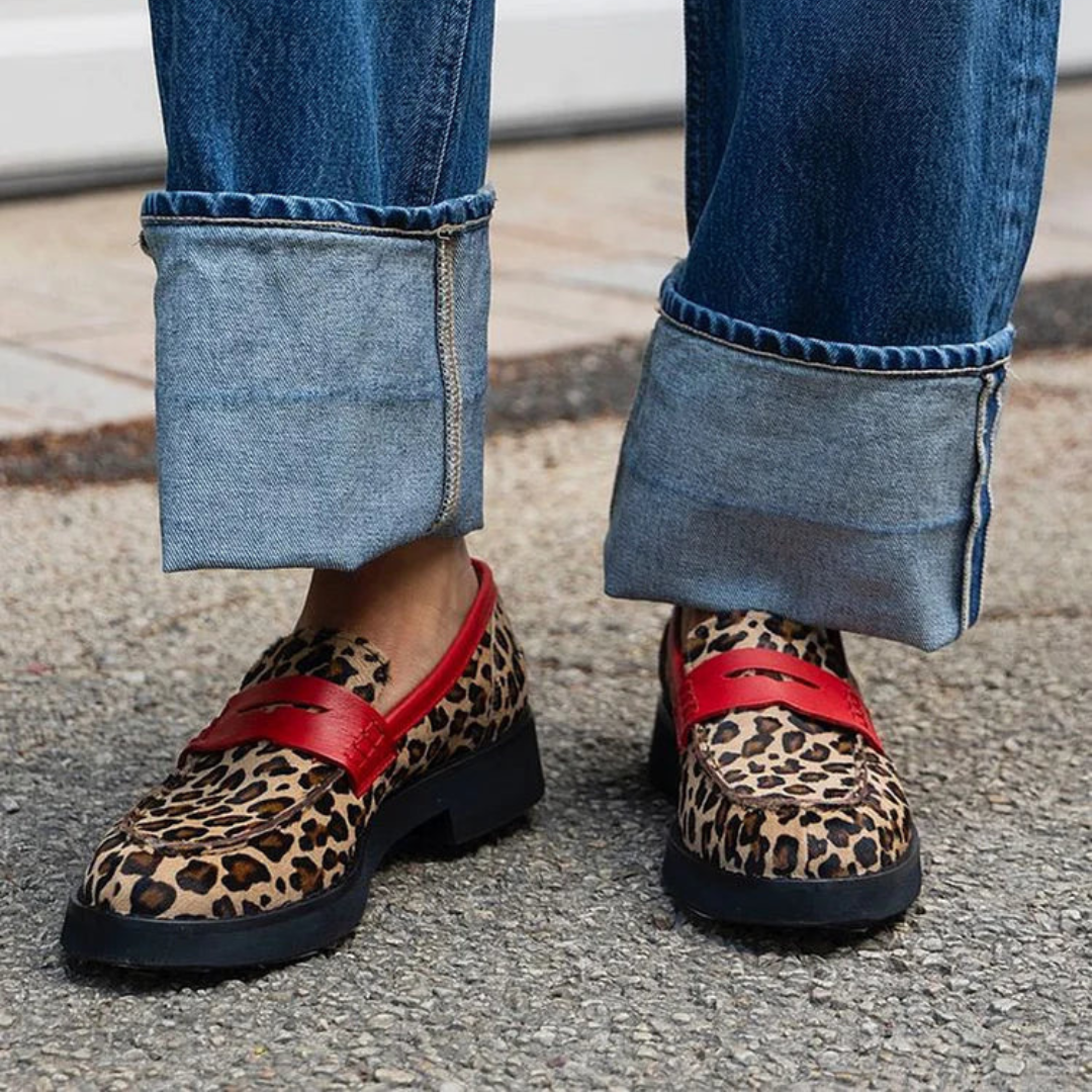 Roxie - Wild Print Loafers