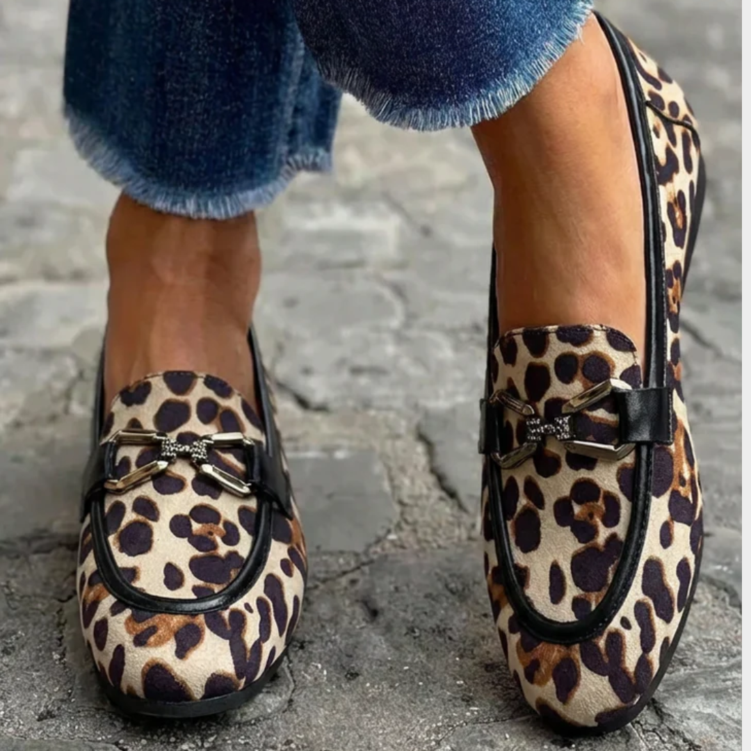 Geneve - Modern Leopard Loafers