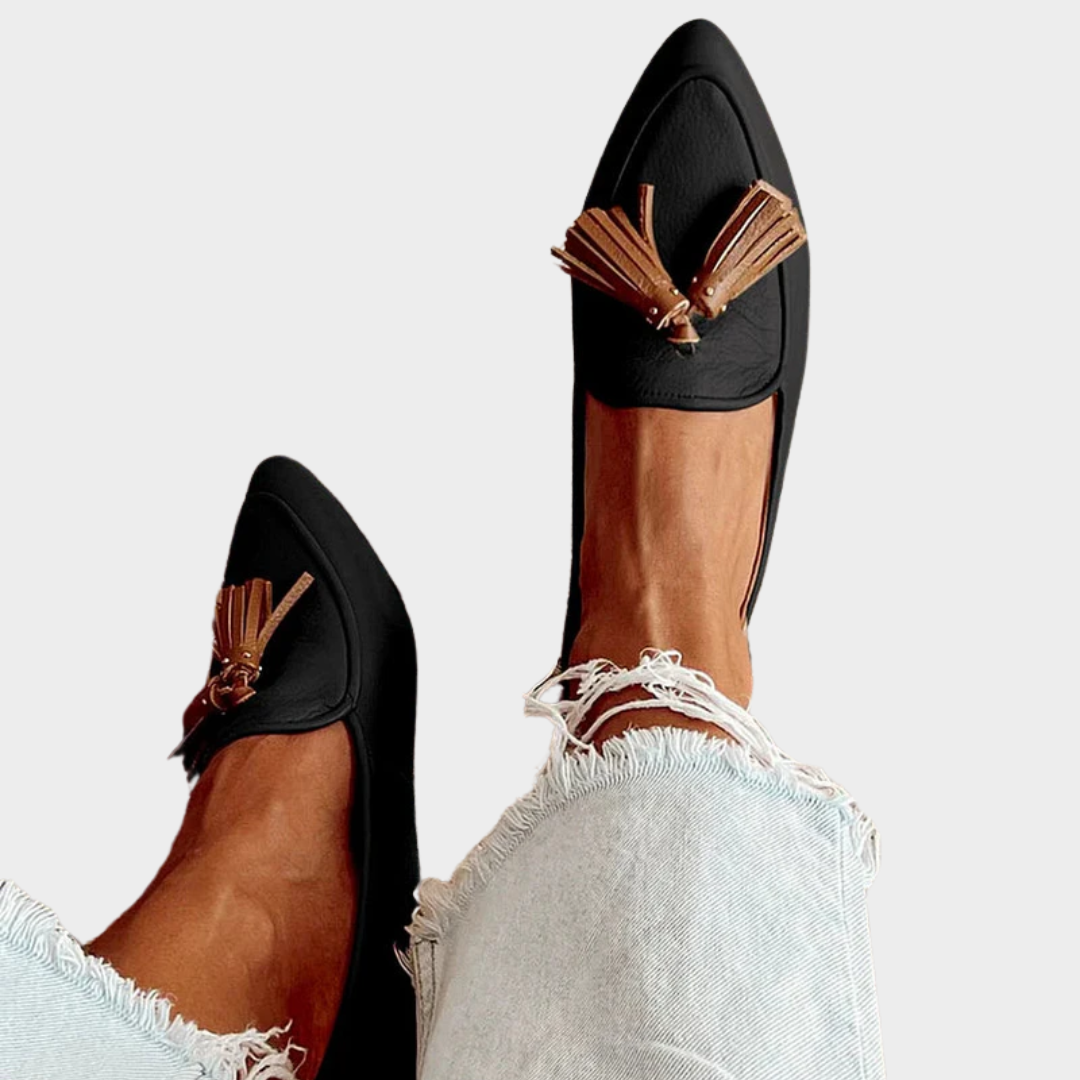 Vesperia modern fringe handcrafted leather loafers