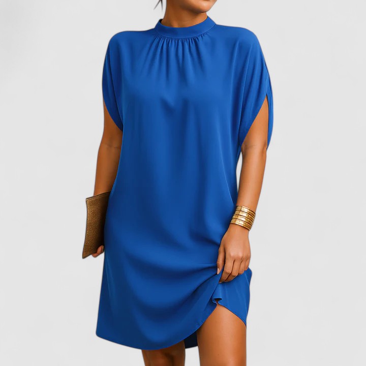Jeanne | Cold-Shoulder Ruched Dress