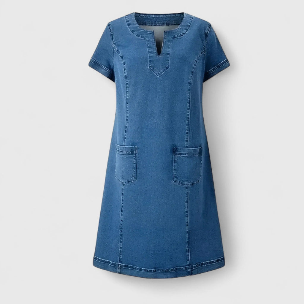 Christine | Soft Denim Casual Dress