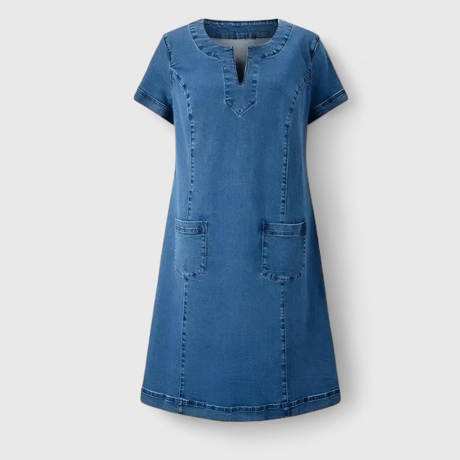 Christine | Soft Denim Casual Dress